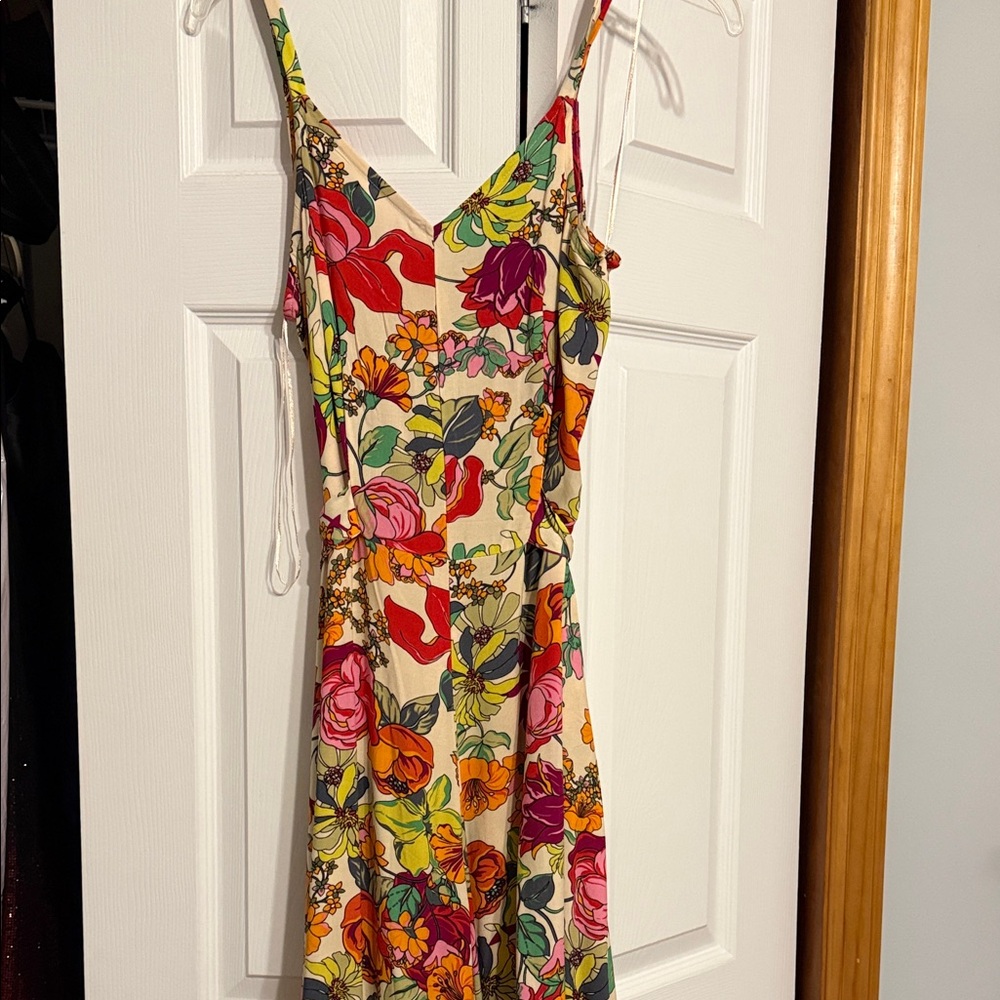 MSK Colorful Floral Mini Dress